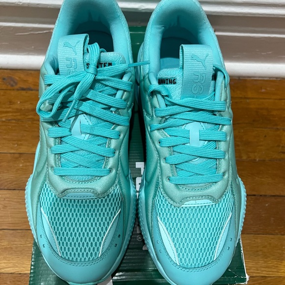 Puma RS-X running sneaker monochrome turquoise size 10 - Picture 5 of 8